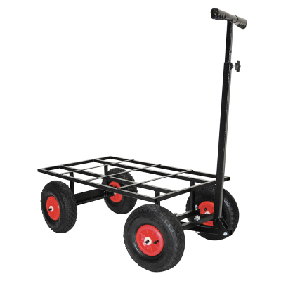 Trolleys with inflatable wheels - 100x60cm - black x 1