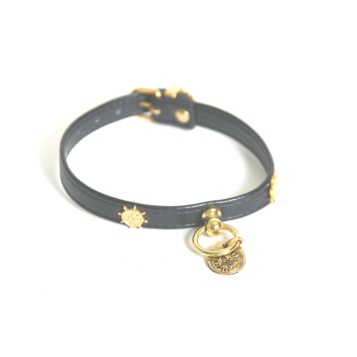 Collier - Vernis soleil - <30cm - 1.2cm - noir