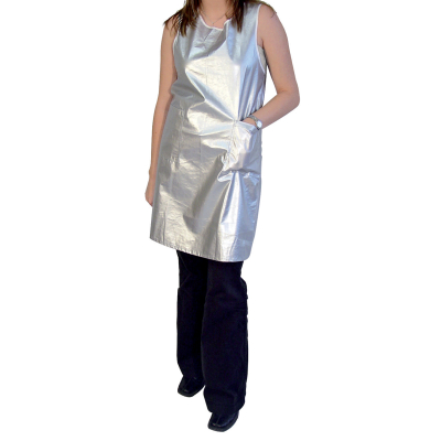 Waterproof grooming blouse - sleeveless - sliver - Size S - Waist size 94cm - Length 89cm
