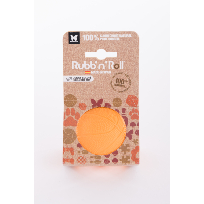 Rubb'n'Roll Toy - Orange Ball - 7 cm