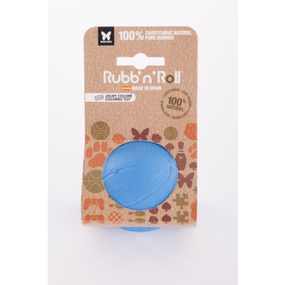 Rubb'n'Roll Toy - Blue Ball - 7 cm