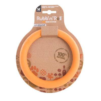 Rubb'n'Roll Toy - Orange Ring - 14.5 cm