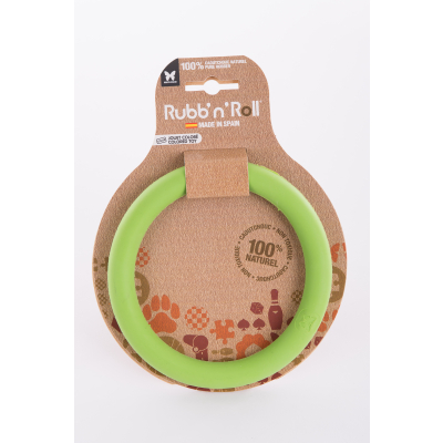 Rubb'n'Roll Toy - green ring - 14.5 cm
