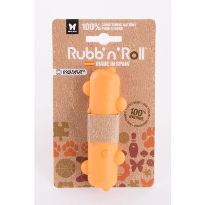 Floating Rubb'n'Roll Toy - Orange Stem - 12x3.5 cm