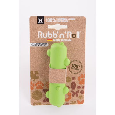 Floating Rubb'n'Roll toy - green stem - 12x3.5 cm
