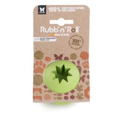 Rubb'n'Roll Treat Special Toy - Green Ball - 7 cm