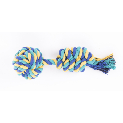 Dog toy - Set of 4 balls + cotton rope