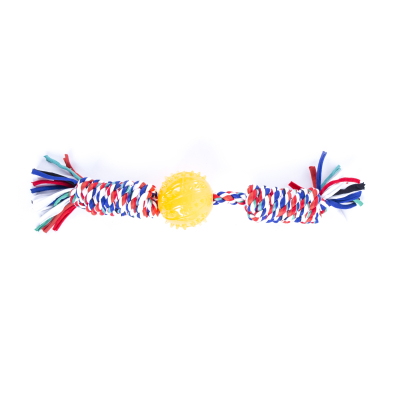 Toy for small dogs and puppies - Set of 4 ropes + balls