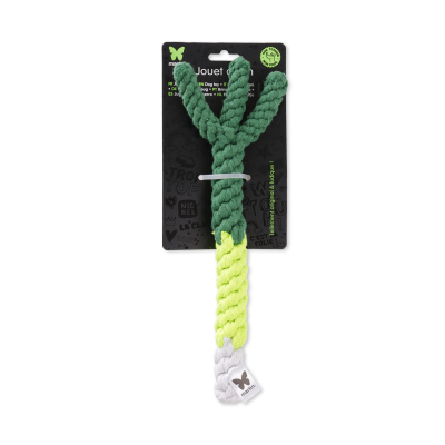Rope toy leek - 32 x 13,5 x 2,5 cm