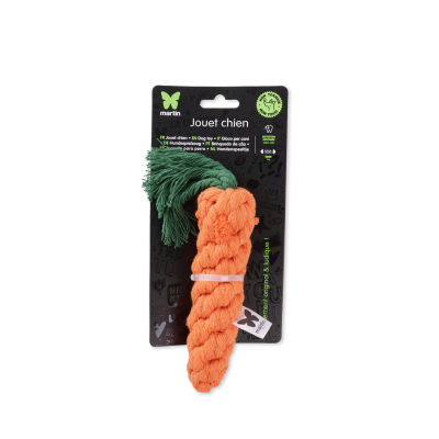 Carrot rope toy 23 x 3,5 x 3,5 cm