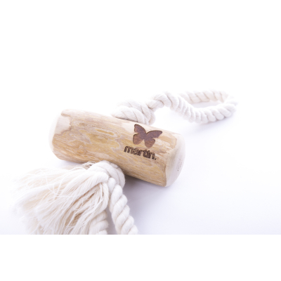 Chew Toy - Coffee Wood Rope & Stick for Dogs - "Expresso 2 Handles"