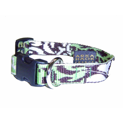 Collier en nylon - Bambou jasmin - dia.72cm - 4.5cm - vert 1