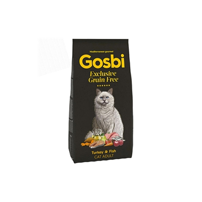 Croquette Gosbi Exclusive Grain Free Turkey & Fish Cat Adult - 2kg x 1