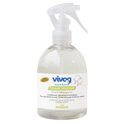 Powerfull detangling professionnal spray for dog ans cat - silicone-free - Vivog