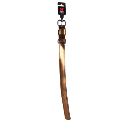 Leather collar - Dakota - 33/39cm - 2.5cm - brown