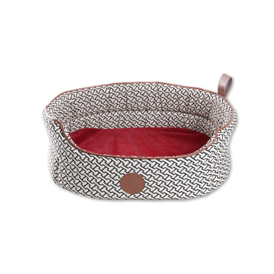 Corbeille ovale - Avenue Montaigne - T50 - rouge - lot x 1