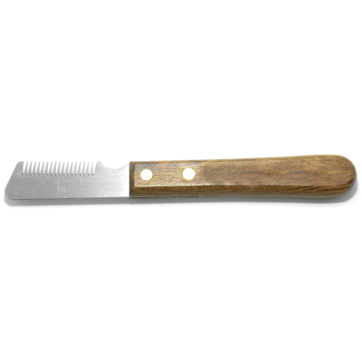 Trimmer à épiler les chiens - bois - Vivog - Droitier - 19 dents - moyen