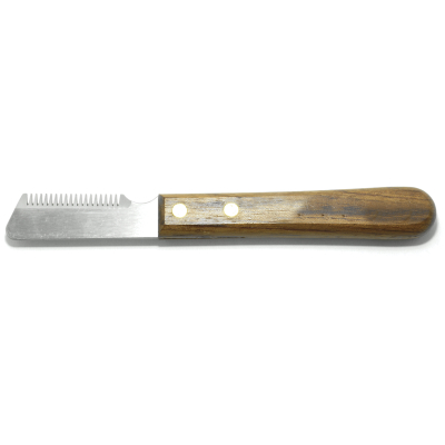 Trimmer à épiler les chiens - bois - Vivog - Droitier - 20 dents - moyen