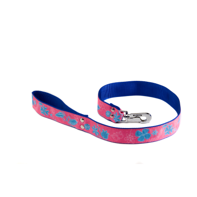 Laisse en nylon - Floralies - 1m - Rose x 1