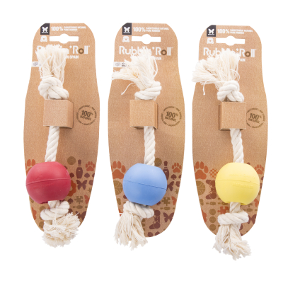 balls-rope toys for dogs - 100% natural material - Rubb N Rope