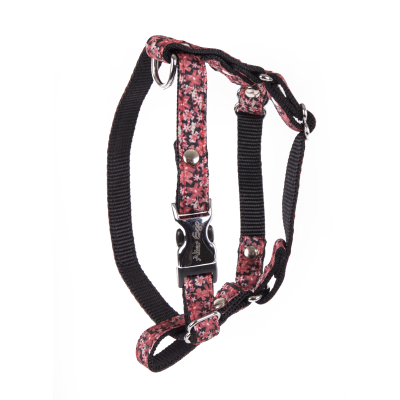 Harnais en nylon pour chien Etoiles Grenadine - S