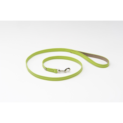 Leather leash - City style - S - green 1