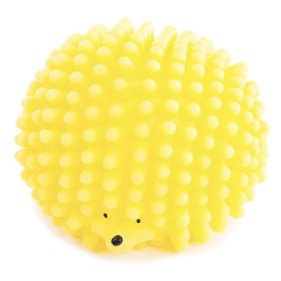 Dog toy - Yellow hedgehog
