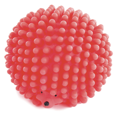 Set of dog toys - 3 red hedgehogs