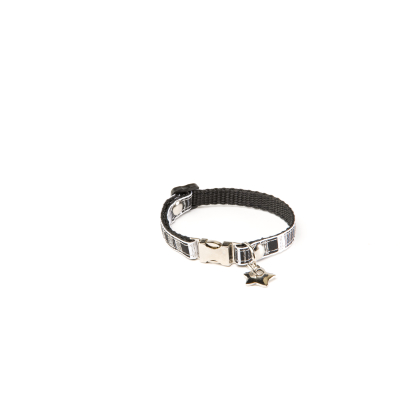 Collier pour chien - Noir & Blanc strass