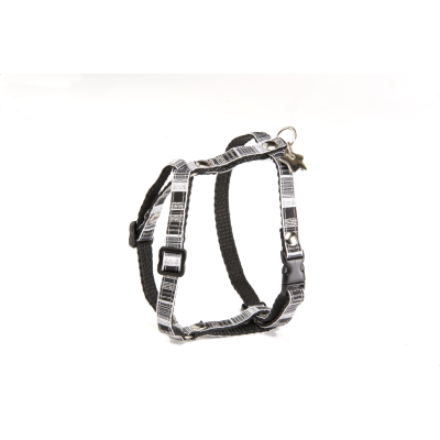 Harnais pour chien - Noir & Blanc strass