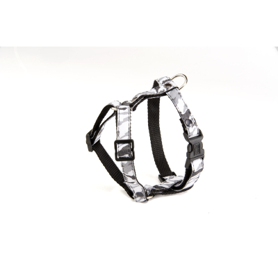 Harnais en nylon - Camouflage - 35/45 cm - 1.5cm - gris x 1