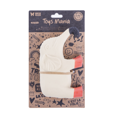 Latex toy - 4 Legs Collection - Orange/Grey Elephant