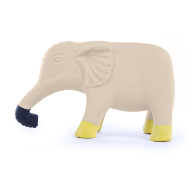 Latex toy - 4 legs collection - Yellow/Grey Elephant