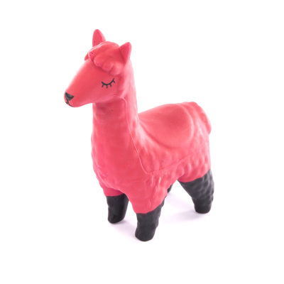 Latex toy - 4 legs collection - Fluorescent pink llama