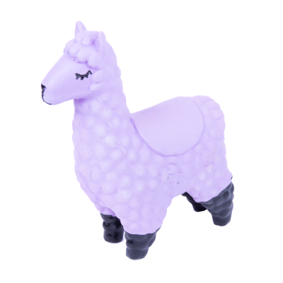 Latex toy - Four-legged collection - Fluorescent purple llama