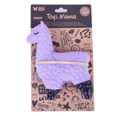 Latex toy - Four-legged collection - Fluorescent purple llama