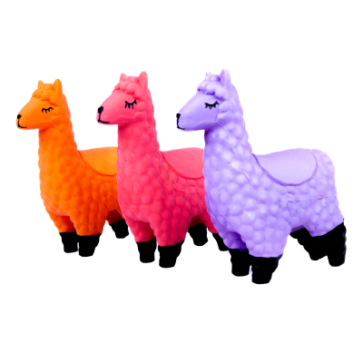 Latex toy - Four-legged collection - Fluorescent purple llama