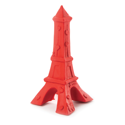 Dog toy - Eiffel Tower - red
