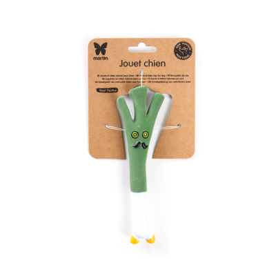 Latex leek toy for dogs