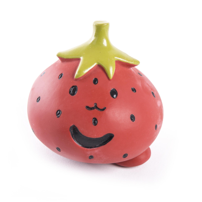 Strawberry latex toy for dogs