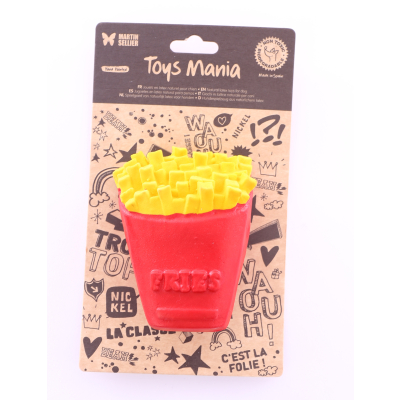 French fries Toy in latex - Red and yellow