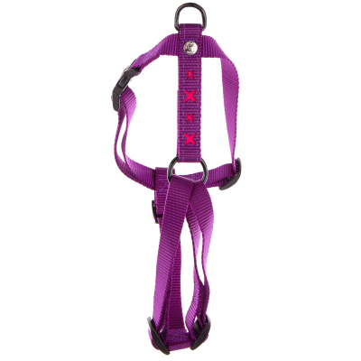 Nylon harness - Cross pattern - 16-30 - Purple x 1