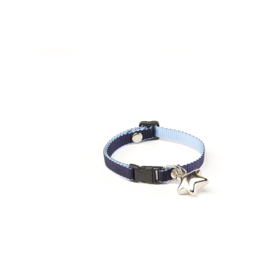 Nylon collar - Two-tone - XS - 1cm - blue - 1