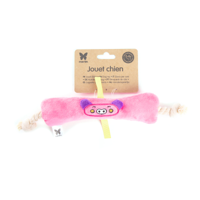 Plush dog toy - Pig bone