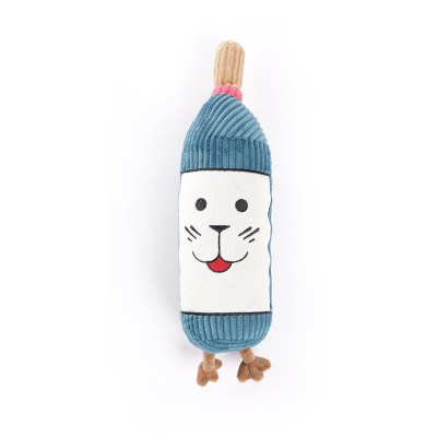 Plush dog toy - Wine bottle