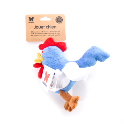 Plush toy for dogs - Tricolour rooster