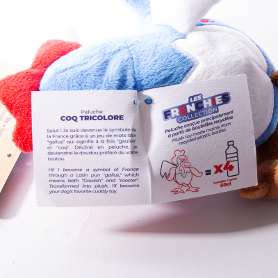 Plush toy for dogs - Tricolour rooster