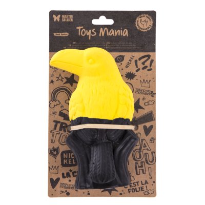 Latex toy - Bird Collection - Yellow/black toucan