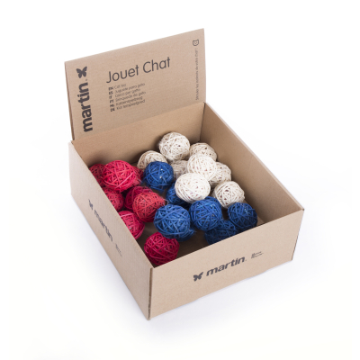 Set of cat toys - Rattan balls