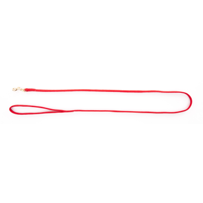 Golden nylon leash - <120cm - 0.7cm - red 1